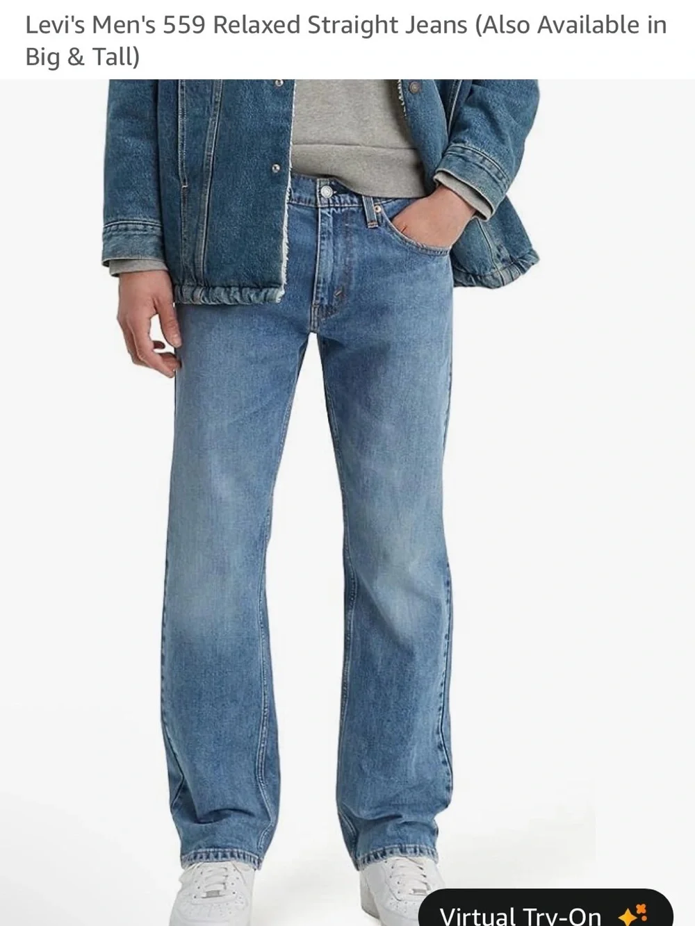 Levi's Men's Relaxed Straight Jeans - Light Blue Wash